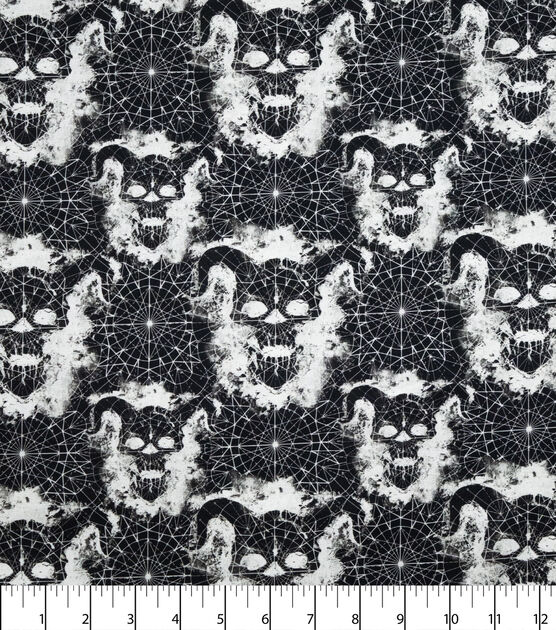 Constellation Skulls Novelty Cotton Fabric, , hi-res, image 2