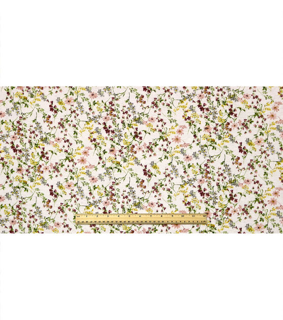 Vintage Floral Super Snuggle Flannel Fabric, , hi-res, image 4