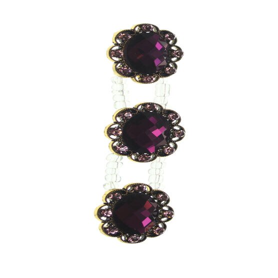 4" Amethyst Oval Ring Slider by hildie & jo