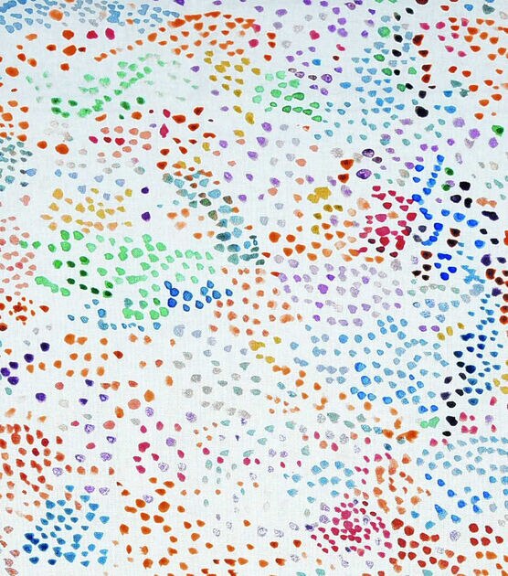 Multicolor Dots Quilt Cotton Fabric by Keepsake Calico, , hi-res, image 1