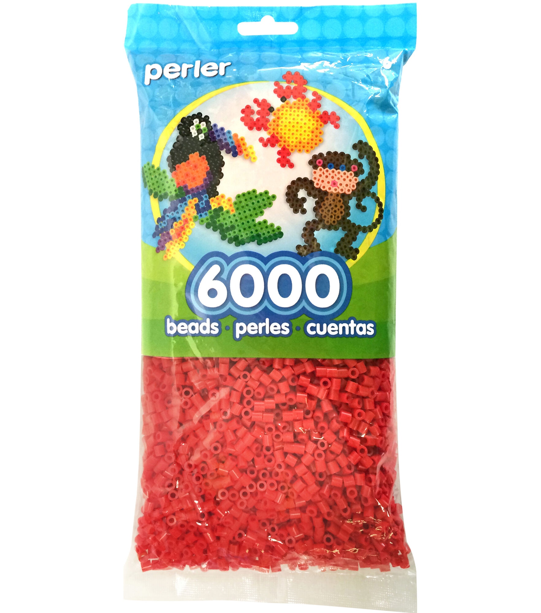 Perler 6000pc Beads, Red, hi-res