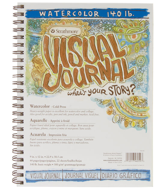 Strathmore Visual Journal Watercolor 9X12 22 Sheets