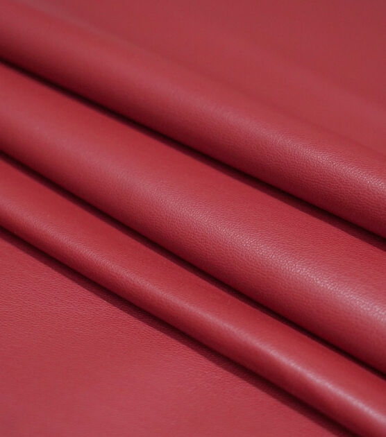 Red Faux Leather Fabric