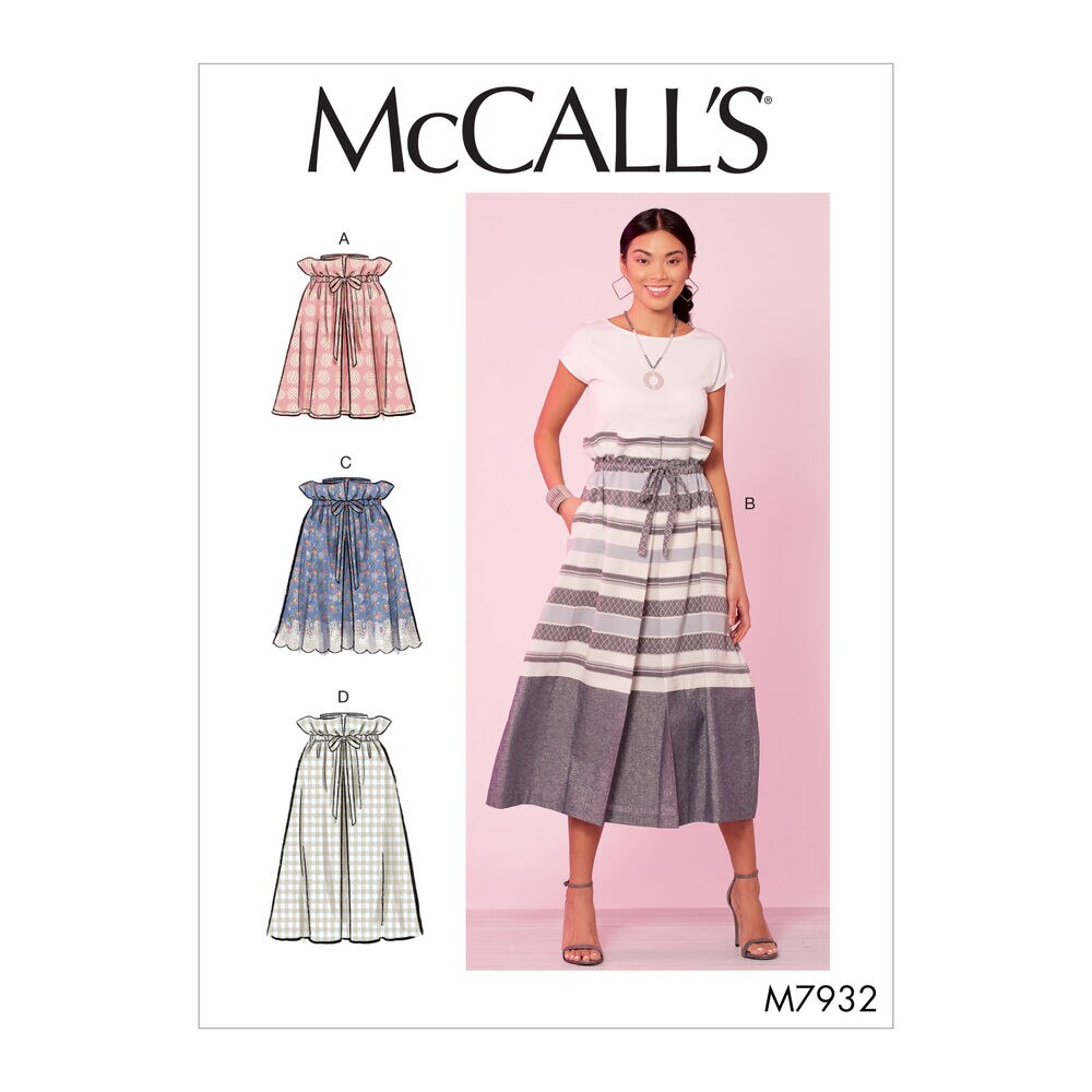 McCall's M7932 Misses Skirt Pattern Size XSM-XLG, Z (l-Xl), swatch