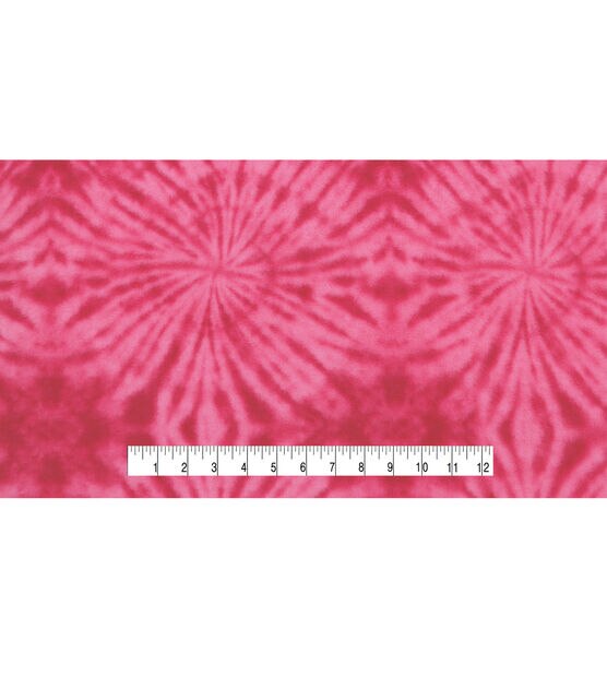 Pink Tie Dye Anti Pill Fleece Fabric, , hi-res, image 4
