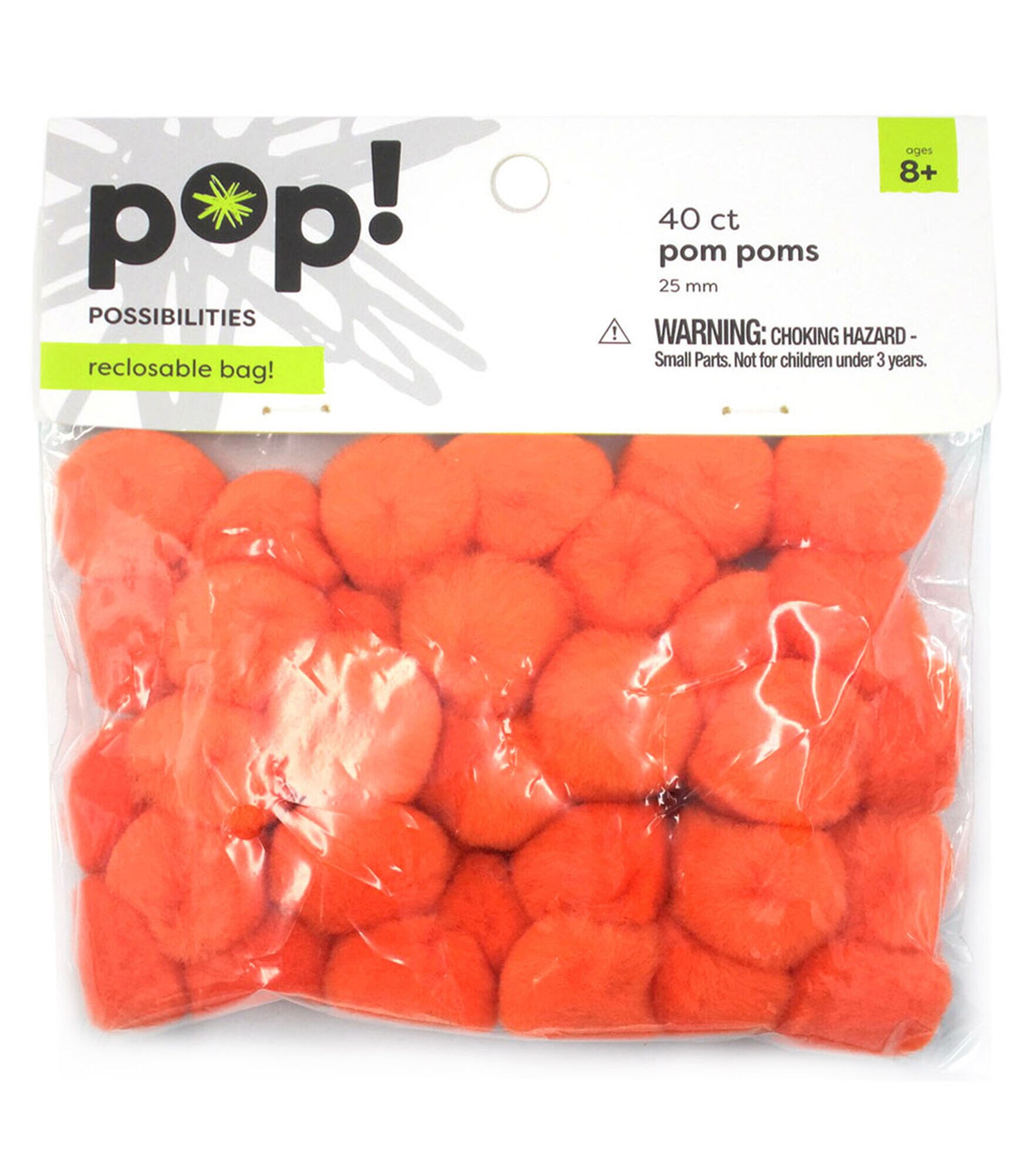 POP! Poms 5in Red 100pc