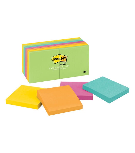 Post It Notes 1400 Sheet 3" Multicolor Jaipur Collection Pads
