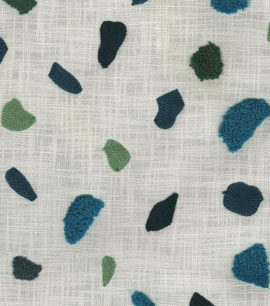 P/K Lifestyles Upholstery Terrazzo Embroidery lapis swatch, , hi-res, image 3
