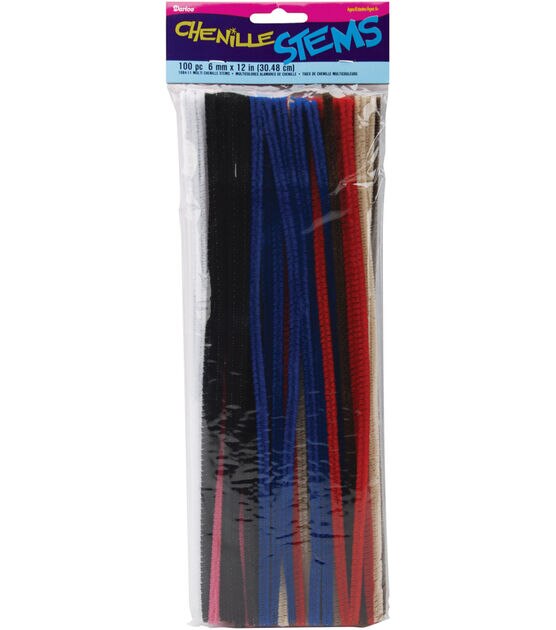 Black Pipe Cleaners Chenille Stems with Wiggle Eyes (1100 Pack) for DIY Art  Decorations Creative Craft (6 mm x 12 Inch)