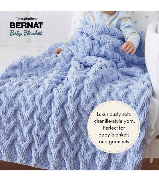 Bernat® Blanket™ #6 Super Bulky Polyester Yarn, White Beach 10.5oz/300g,  220 Yards (4 Pack) 