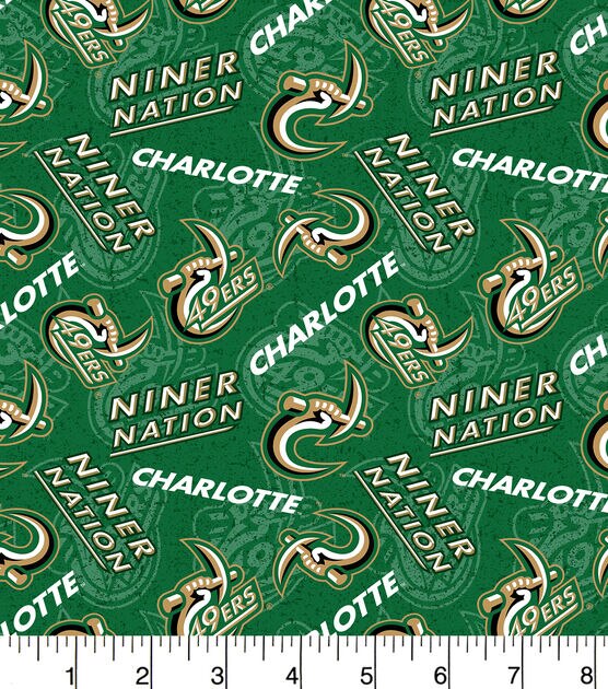 University of North Carolina 49ers Cotton Fabric Tone on Tone, , hi-res, image 2