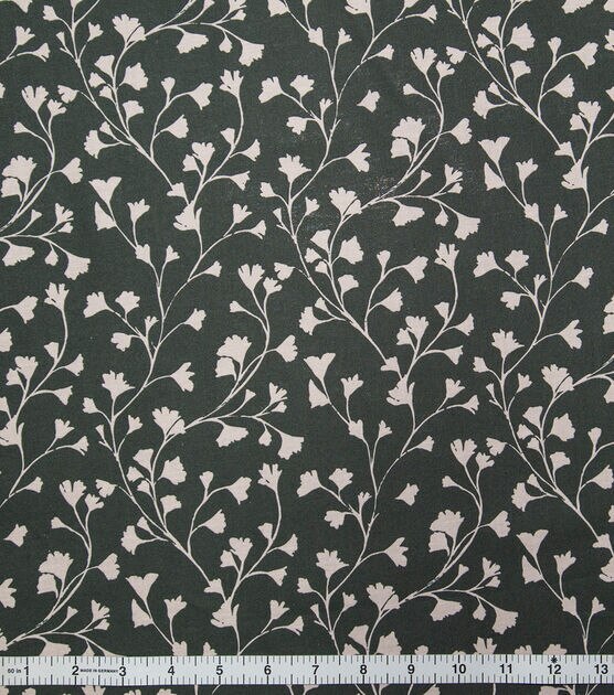 Gray Ditsy Floral Quilt Cotton Fabric by Keepsake Calico