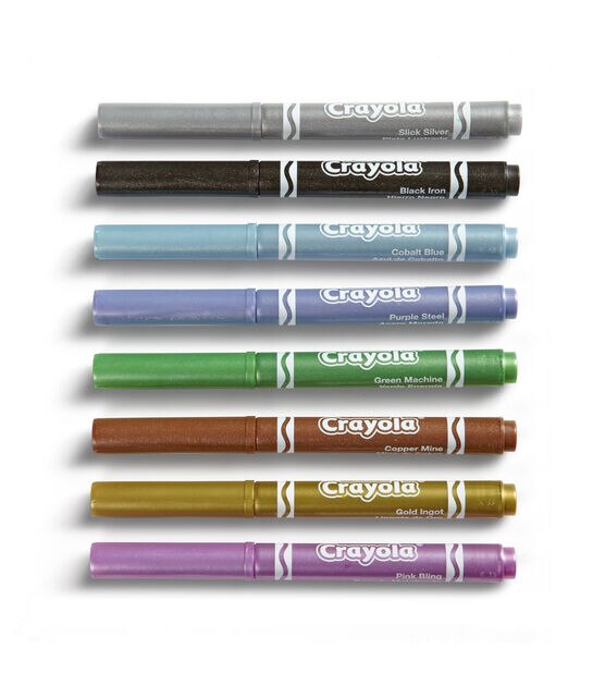 Crayola Neon Broadline Markers, 6 Color Markers and 1 White Paint Pen, Back  to School 