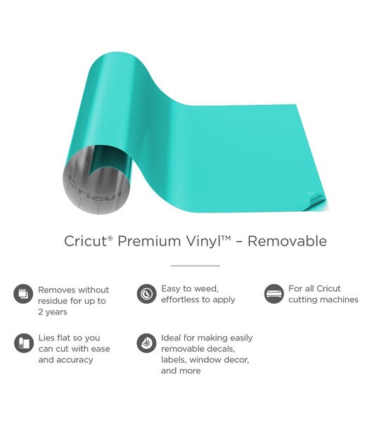 Cricut Premium Vinyl - Permanent, 12 x 48 Adhesive Decal Roll