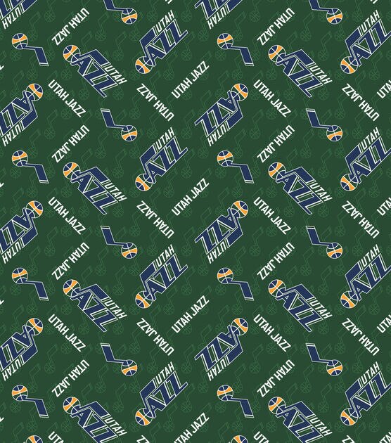 Utah Jazz Cotton Fabric Logo Toss, , hi-res, image 2