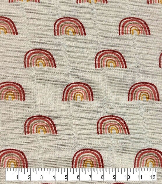 Rainbow Cotton Swaddle Nursery Fabric by Lil' POP!, , hi-res, image 3
