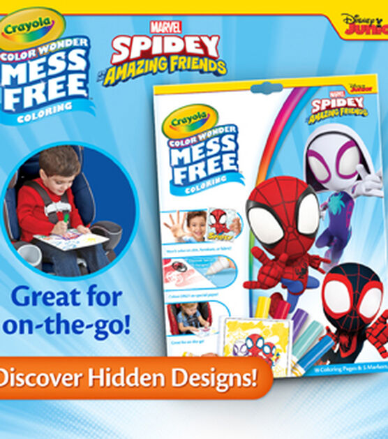 Crayola 23ct Spidey & His Amazing Friends Coloring Pages With Markers, , hi-res, image 5