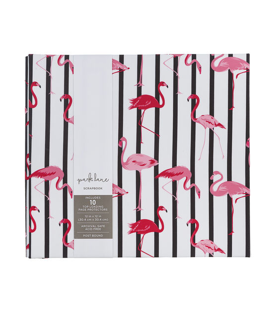 12" x 12" Flamingos Scrapbook Album by Park Lane