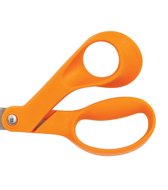 Fiskars Premier 7" Bent Scissors Orange Right Handed, , hi-res, image 3