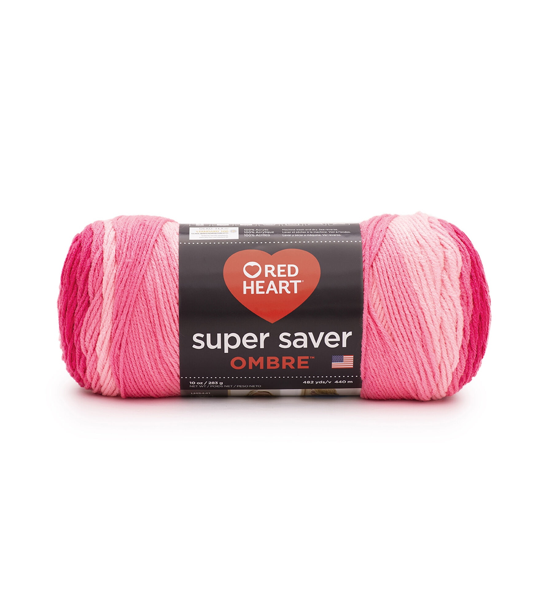 Red Heart Super Saver Ombre 482yds Worsted Acrylic Yarn, Jazzy, hi-res