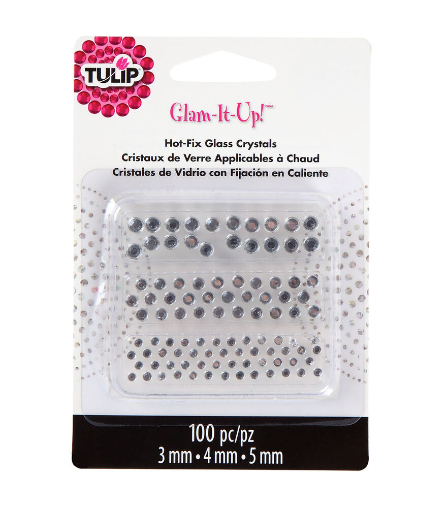 Tulip Glam-It-Up! Hot-Fix Glass Crystals AB Crystal 100CT, 12655841, swatch