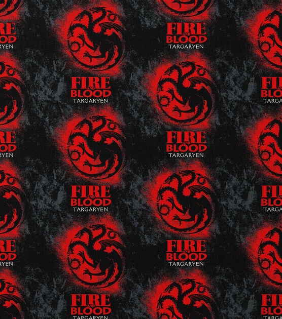 Game of Thrones Targaryen Stamp Cotton Fabric, , hi-res, image 2