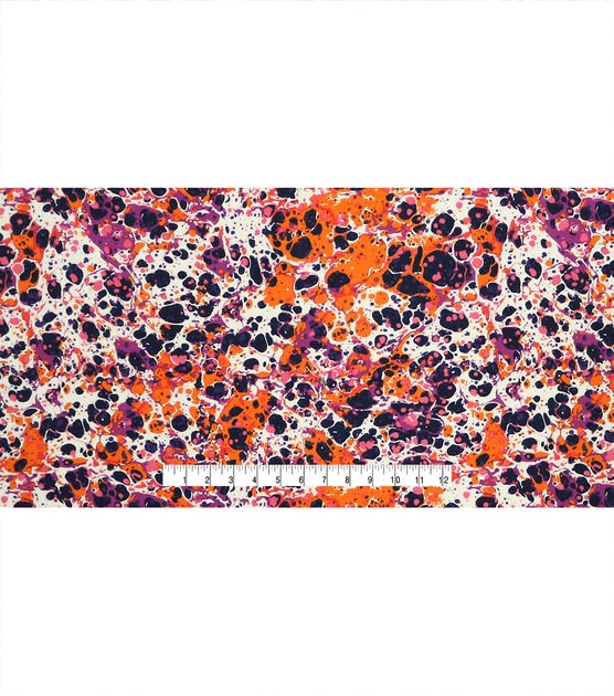 Purple Orange Oil Slick Super Snuggle Flannel Fabric, , hi-res, image 4
