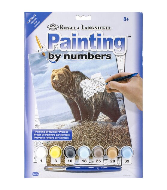 Royal Langnickel Grizzly Bear Junior Small Paint By Number Kit