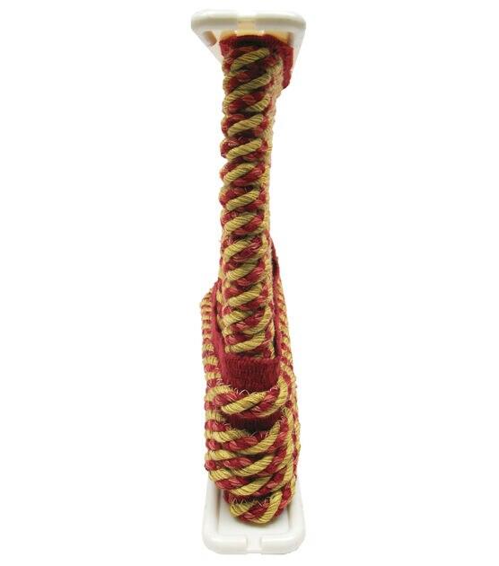 Conso 3/8in Red & Gold Cord with Lip