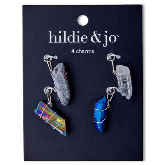 4ct Hexagonal Column Stone Charms by hildie & jo