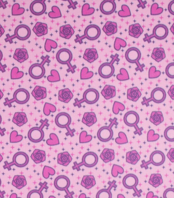 Girl Power Icons Blizzard Fleece Fabric