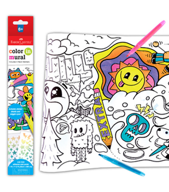Faber-Castell 11pc Coloring Poster Kit