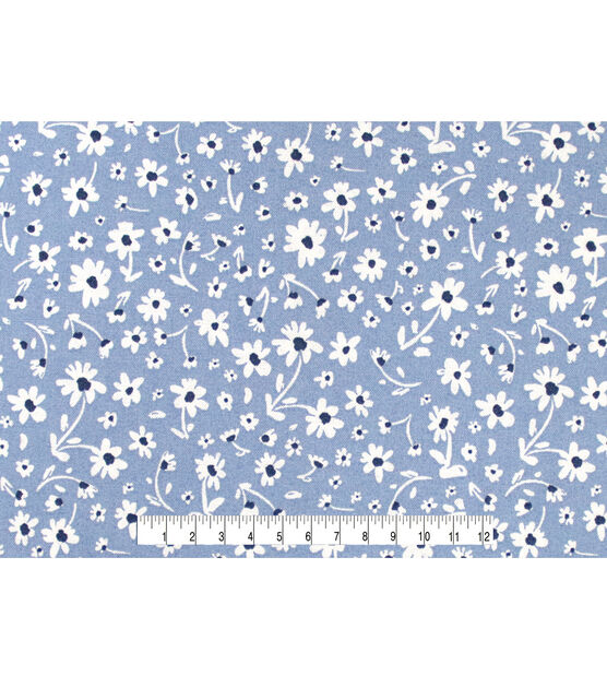 Floral on Light Blue Quilt Cotton Fabric by Keepsake Calico, , hi-res, image 4