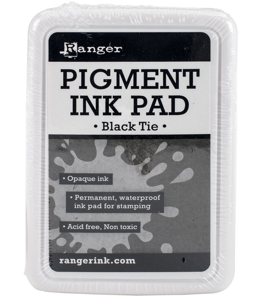 Ranger Pigment Ink Pad, Black Tie, swatch