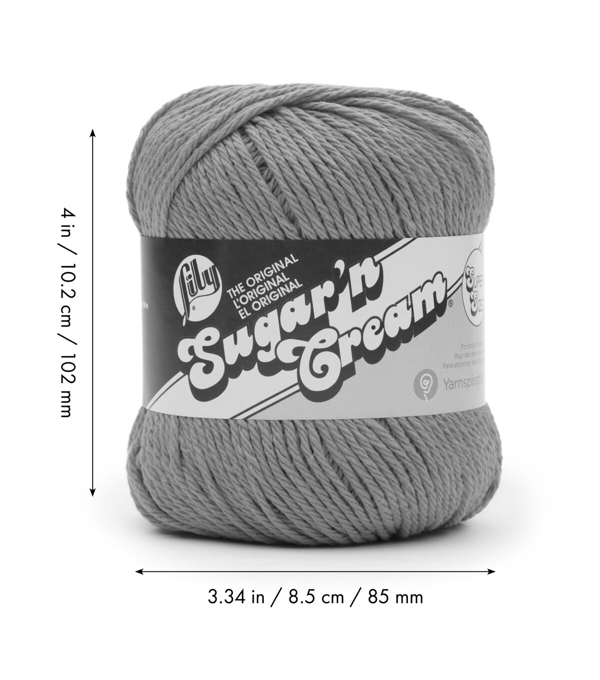 Sugar'n Cream Yarn - Solids Super Size Rose Pink