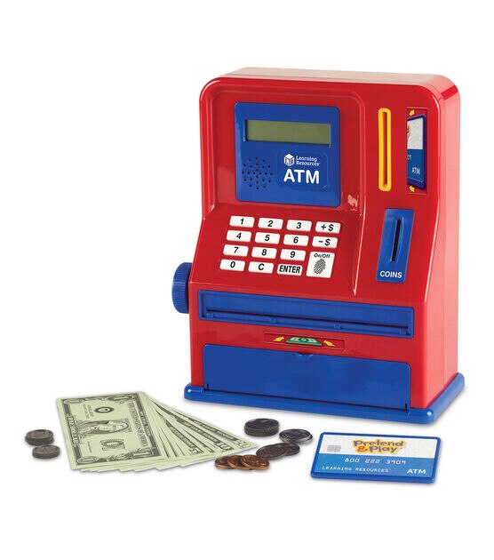 Learning Resources 32ct Pretend & Play Teaching ATM Bank Set