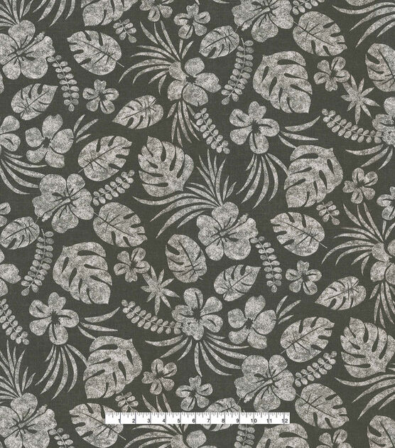 Tommy Bahama Outdoor 6"x6" Fabric Swatch Isle Be Back Charcoal, , hi-res, image 4