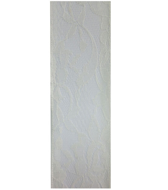 Decorative Ribbon 2.5''x15' Lace Ribbon White, , hi-res, image 2