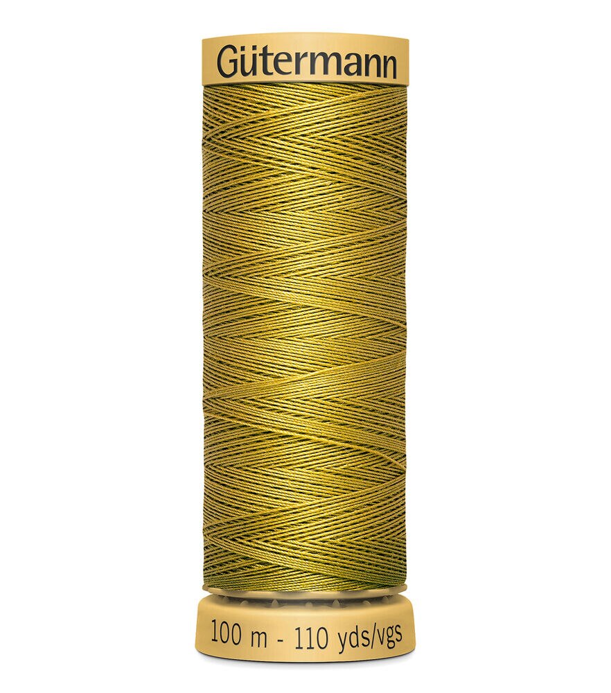 Gutermann Natural Cotton Thread 110 Yards, 1685 Gold, swatch