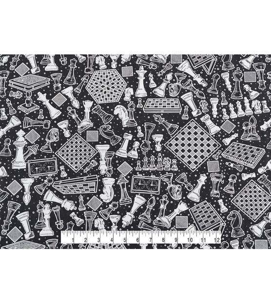 Chess Time Novelty Cotton Fabric, , hi-res, image 4
