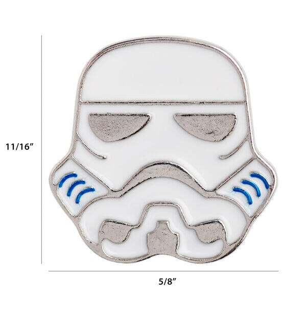 Blumenthal Lansing 5/8" Star Wars Stormtrooper Head Shank Buttons 3pk, , hi-res, image 4