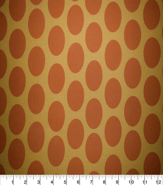 Orange Dots Quilt Cotton Fabric by Quilter's Showcase