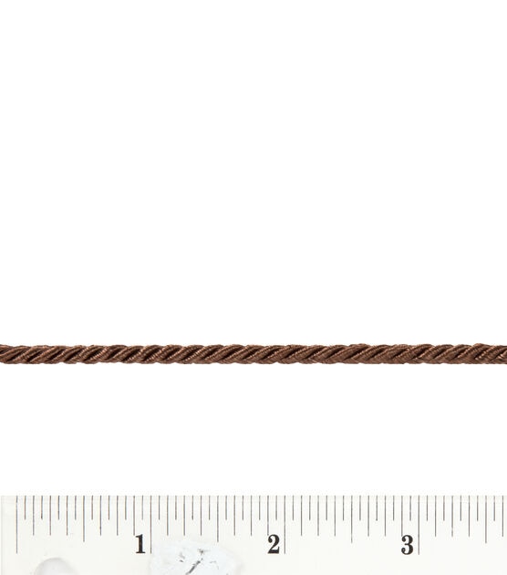 Wrights Small Twisted Cord Trim Brown