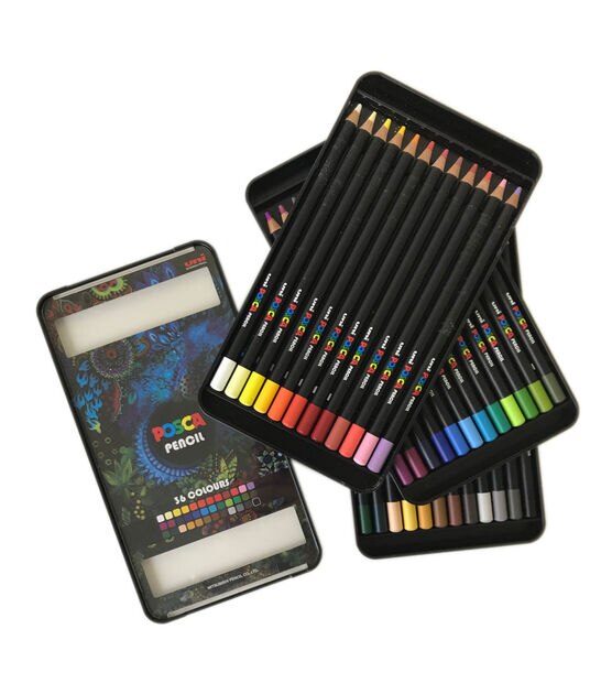 24 Posca markers set in hard case - Markers - Coloring Supplies - Live in  Colors