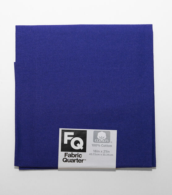 Purple 1 Piece Cotton Fabric Quarter