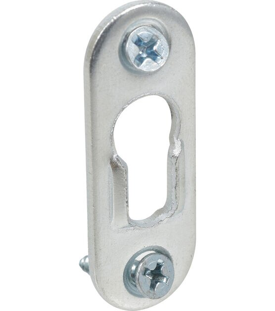 Ook 2pc Flat Steel Keyhole Hangers