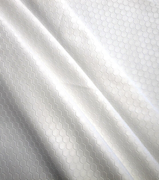 Yaya Han Cosplay  Stretch Fabric White Scuba Hexagon, , hi-res, image 3