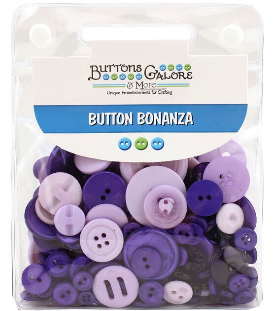 Dill Buttons 340706 Purple flower button 28mm - HeartStrings Yarn Studio