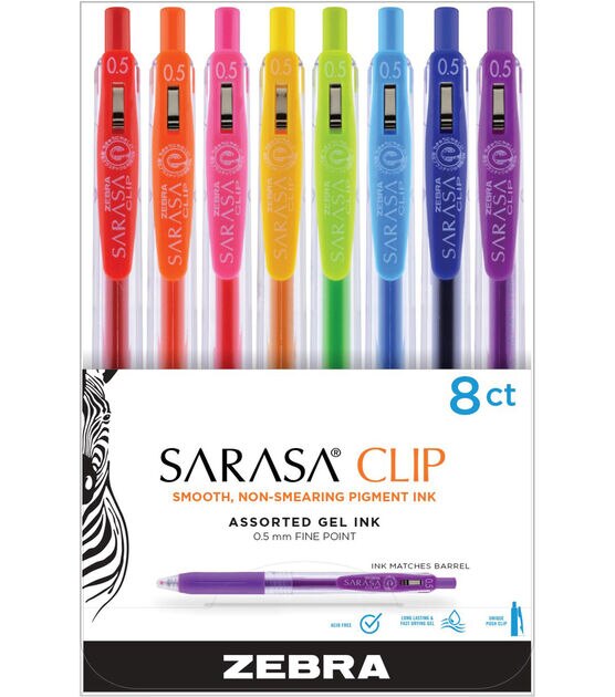 Sarasa Clip Gel Assortment 8pk