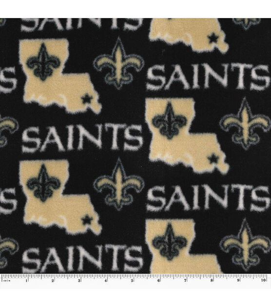 Fabric Traditions New Orleans Saints Fleece Fabric State